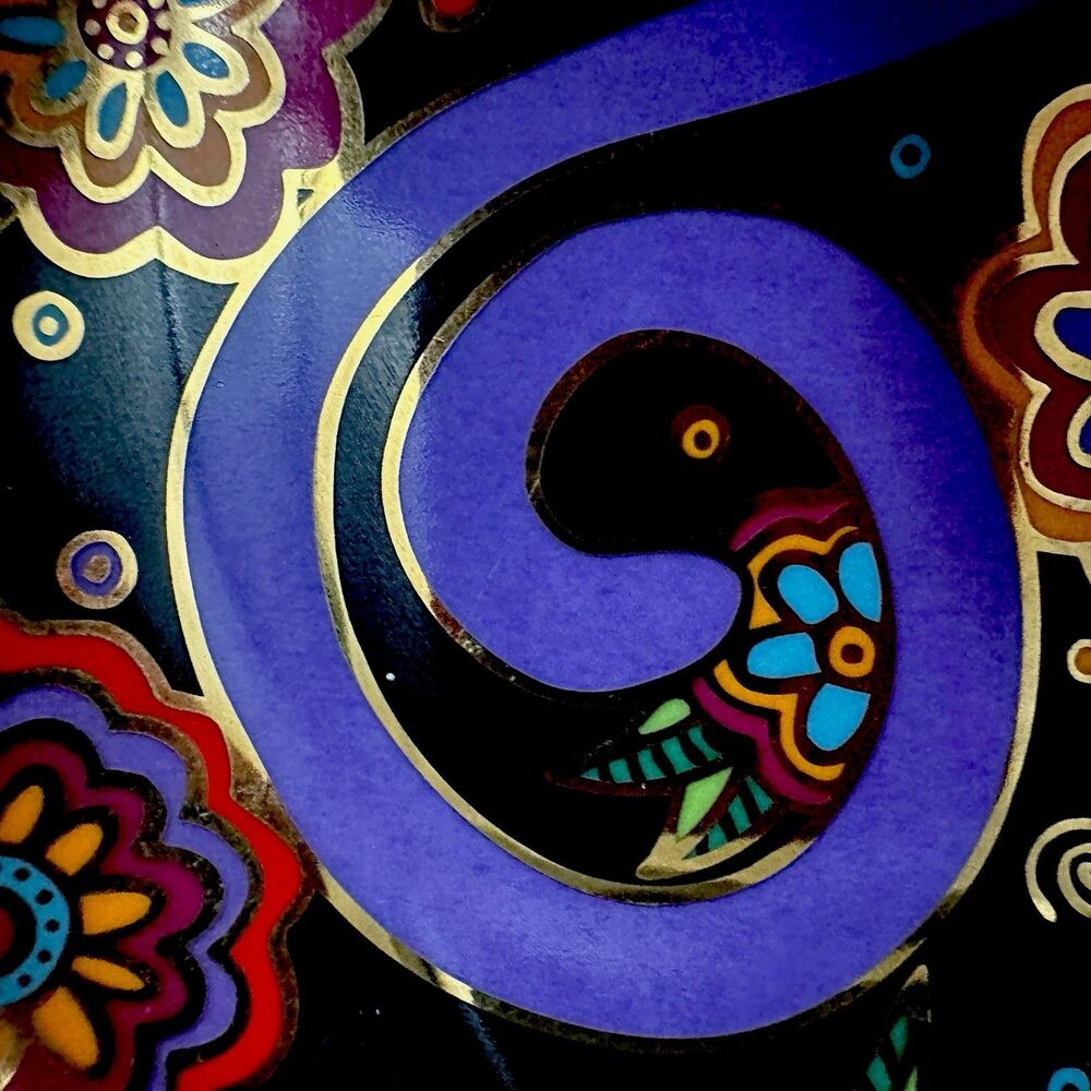 Laurel Burch Feline Fantasy Royal Doulton Cat Plate Franklin Mint 1995 8” Decor - Picture 15 of 16